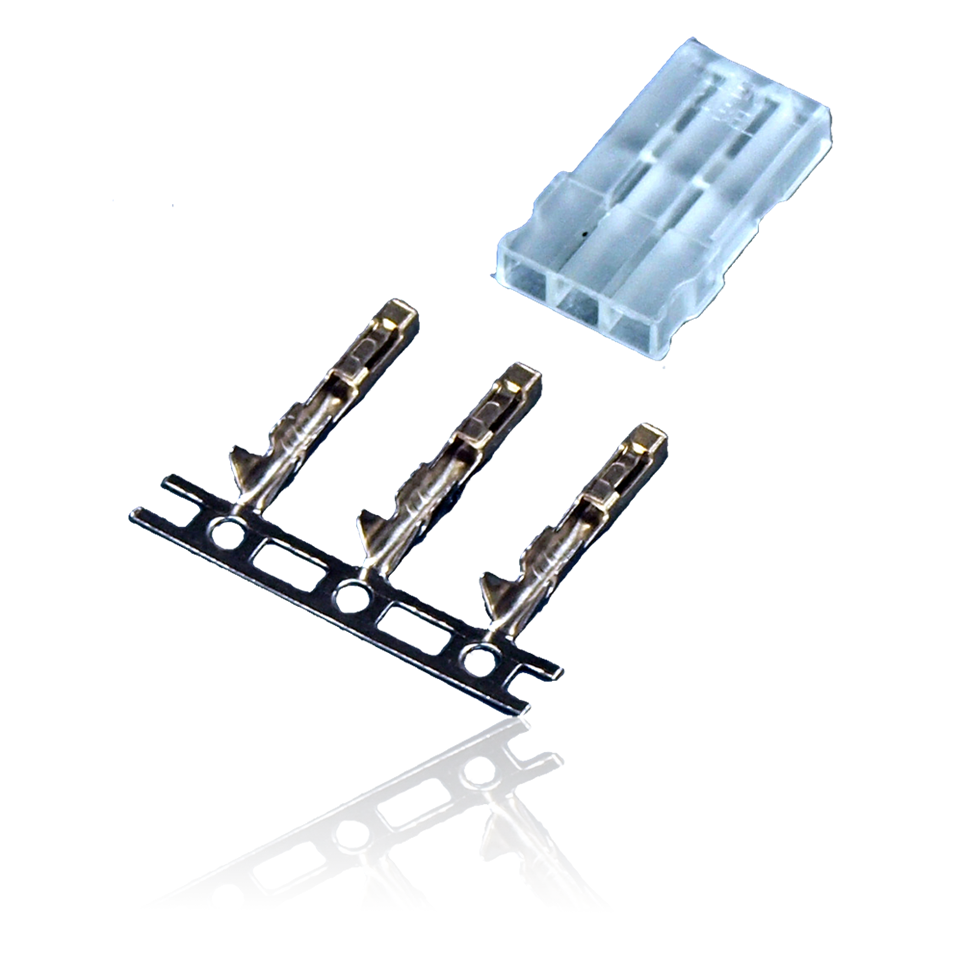 Servoverbinder zum Crimpen, transparent, 10x Servoseite Servoverbinder zum Crimpen, transparent, 10x Servoseite